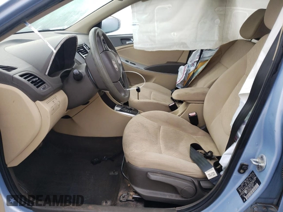2012 Hyundai Accent GLS z VIN KMHCU4AE7CU239380, wystawiony jako Copart lot #85431244 z przebiegiem 150 369 mil mil oraz Nie do naprawy • Non repairable. Historia ofert i sprzedaży dostępna na DreamBid. Obrazek 7.