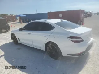 2023 Genesis G70 3.3T with VIN KMTG54TE5PU105104, listed as a Copart auction lot 79841284 with 17,724 mi miles and Salvage Title. Bid and sale history available at carsss.com. Image 2.