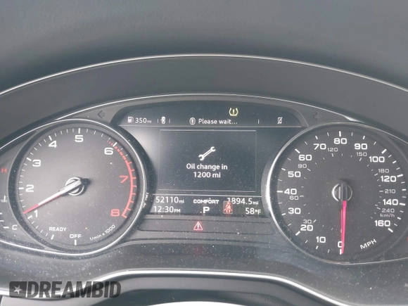2019 Audi A4 Premium z VIN WAUGMAF44KA060327, wystawiony jako IAAI lot #41757099 z przebiegiem 52 110 mil mil oraz . Historia ofert i sprzedaży dostępna na DreamBid. Obrazek 7.