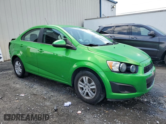 2015 Chevrolet Sonic LT with VIN 1G1JC5SH8F4177739, listed as a Copart auction lot 58417755 with 64,588 mi miles and Salvage title. Bid and sale history available at DreamBid. Image 4.