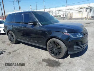 2019 Land Rover Range Rover HSE with VIN SALGS2SV8KA547178, listed as a IAAI auction lot 41544820 with 50,257 mi miles and . Bid and sale history available at DreamBid. Image 1.