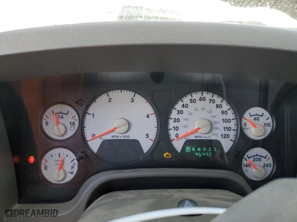 2006 Dodge Ram 3500 SLT with VIN 3D7LX38C56G143397, listed as a Copart auction lot 43785415 with 95,992 mi miles and Salvage Title. Bid and sale history available at carsss.com. Image 9.