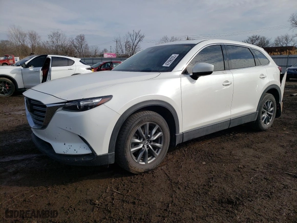 2020 Mazda CX-9 Touring with VIN JM3TCACY2L0407342, listed as a Copart auction lot 47590235 with 59,667 mi miles and Salvage Title. Bid and sale history available at carsss.com. Image 1.