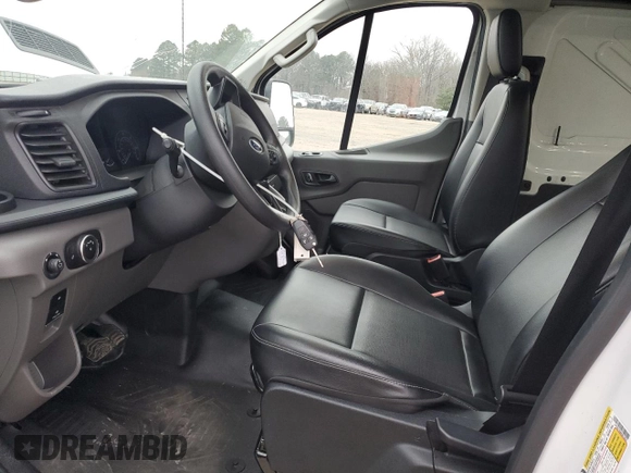 2023 Ford Transit Cargo with VIN 1FTYE1Y88PKB74921, listed as a Copart auction lot 44746485 with 52,376 mi miles and Salvage Title. Bid and sale history available at carsss.com. Image 7.