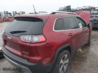 2021 Jeep Cherokee Limited with VIN 1C4PJMDX0MD206525, listed as a IAAI auction lot 41988796 with 1 mi miles. Bid and sale history available at carsss.com. Image 4.