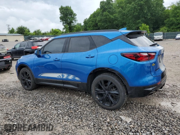 2020 Chevrolet Blazer RS with VIN 3GNKBKRS7LS561822, listed as a Copart auction lot 58831935 with 76,069 mi miles and Salvage title. Bid and sale history available at DreamBid. Image 2.
