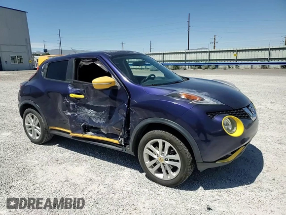 2015 Nissan Juke S with VIN JN8AF5MV3FT557406, listed as a Copart auction lot 60941155 with 124,884 mi miles and Salvage title. Bid and sale history available at DreamBid. Image 13.