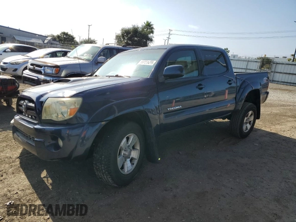 2008 Toyota Tacoma PreRunner with VIN 3TMJU62N48M059131, listed as a Copart auction lot 60751455 with 125,672 mi miles and Salvage title. Bid and sale history available at DreamBid. Image 1.