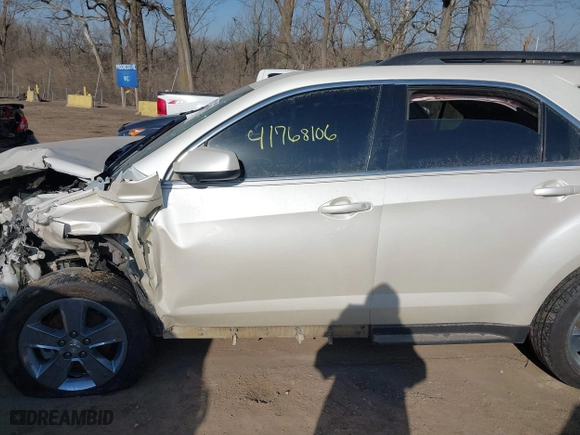 2012 Chevrolet Equinox LT w/2LT with VIN 2GNALPEK6C1290484, listed as a IAAI auction lot 41768106 with 1 mi miles. Bid and sale history available at carsss.com. Image 14.