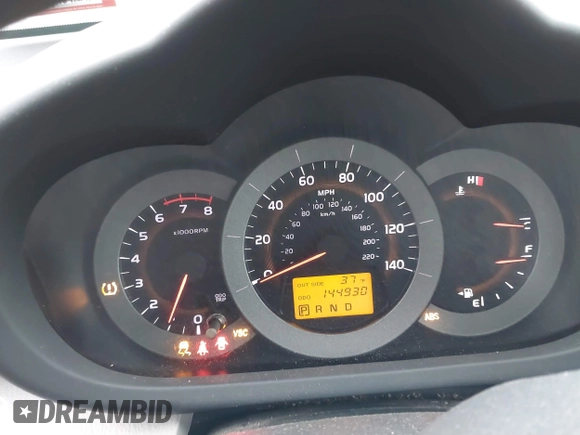 2007 Toyota RAV4 with VIN JTMZD33V376049723, listed as a IAAI auction lot 41560555 with 144,930 mi miles. Bid and sale history available at carsss.com. Image 7.