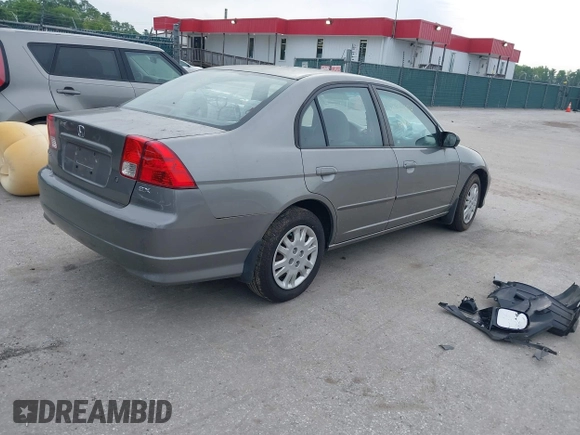 2005 Honda Civic LX z VIN 2HGES16555H633462, wystawiony jako IAAI lot #42352824 z przebiegiem 200 091 mil mil oraz . Historia ofert i sprzedaży dostępna na DreamBid. Obrazek 4.