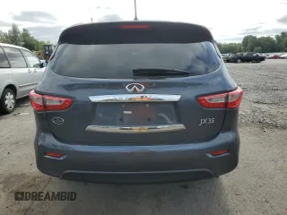 2013 Infiniti JX35 with VIN 5N1AL0MM4DC324836, listed as a Copart auction lot 63894154 with 147,593 mi miles and Salvage Title. Bid and sale history available at carsss.com. Image 6.