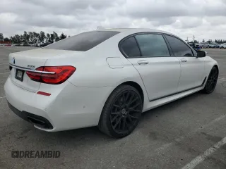 2018 BMW 7 Series 750i with VIN WBA7F0C53JGM24069, listed as a Copart auction lot 53515035 with 79,803 mi miles and Salvage Title. Bid and sale history available at carsss.com. Image 3.