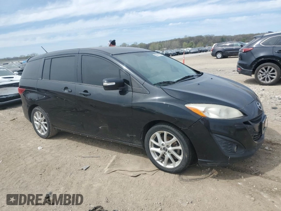 2015 Mazda 5 Touring with VIN JM1CW2CL2F0188574, listed as a Copart auction lot 53314305 with 138,731 mi miles and Salvage title. Bid and sale history available at DreamBid. Image 4.
