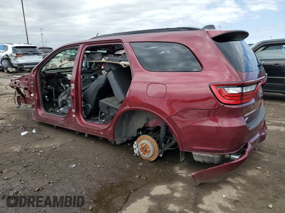 2024 Dodge Durango R/T Premium with VIN 1C4SDJCT3RC174049, listed as a Copart auction lot 56130235 with Not provided miles and Non repairable. Bid and sale history available at DreamBid. Image 2.