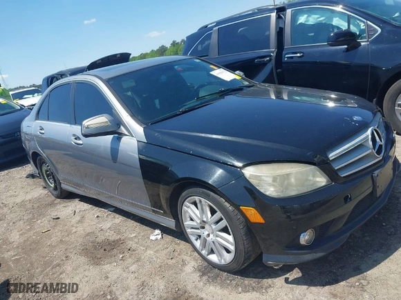 2009 Mercedes-Benz C-Class 3.0L Sport with VIN WDDGF54X69R065547, listed as a IAAI auction lot 41985870 with 247,869 mi miles. Bid and sale history available at carsss.com. Image 1.