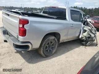 2019 Chevrolet Silverado 1500 LT with VIN 3GCPWCED1KG307718, listed as a Copart auction lot 48594755 with 0 mi miles and Salvage Title. Bid and sale history available at carsss.com. Image 3.