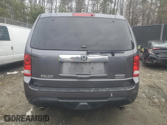 2015 Honda Pilot SE with VIN 5FNYF4H33FB078807, listed as a Copart auction lot 86522004 with 132,320 mi miles and Salvage Title. Bid and sale history available at DreamBid. Image 6.