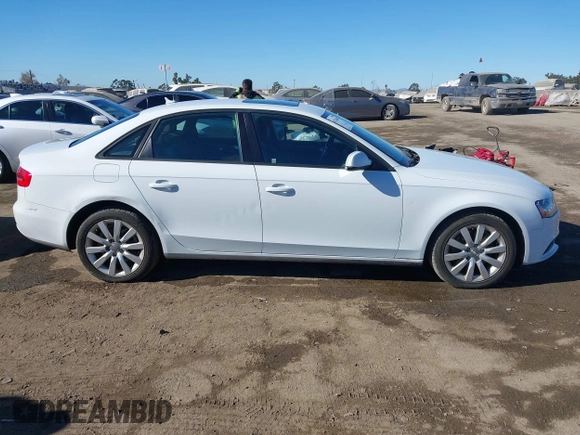 2014 Audi A4 Premium with VIN WAUAFAFL0EN004342, listed as a IAAI auction lot 41233660 with 120,191 mi miles. Bid and sale history available at carsss.com. Image 13.