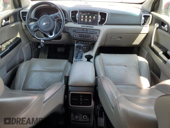 2017 Kia Sportage EX with VIN KNDPNCAC8H7215672, listed as a Copart auction lot 50593845 with 96,665 mi miles and Salvage title. Bid and sale history available at DreamBid. Image 8.