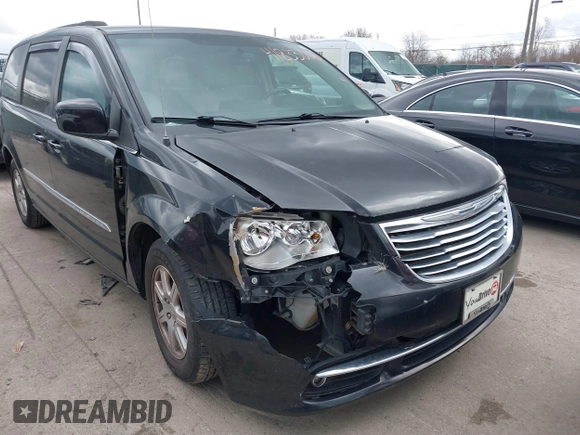 2013 Chrysler Town & Country Touring with VIN 2C4RC1BG5DR554662, listed as a IAAI auction lot 41833006 with 143,626 mi miles and . Bid and sale history available at DreamBid. Image 1.