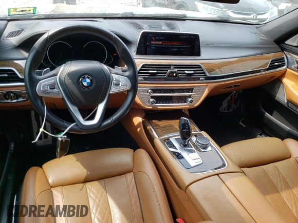 2016 BMW 7 Series 750i xDrive with VIN WBA7F2C5XGG418225, listed as a Copart auction lot 54860623 with 76,980 mi miles and . Bid and sale history available at DreamBid. Image 8.