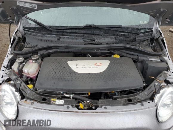 2017 FIAT 500e with VIN 3C3CFFGE2HT549654, listed as a Copart auction lot 53664325 with 53,326 mi miles and Salvage title. Bid and sale history available at DreamBid. Image 11.