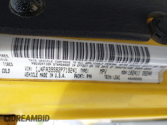 2002 Jeep Wrangler X z VIN 1J4FA39S82P719241, wystawiony jako IAAI lot #42150742 z przebiegiem 147 914 mil mil oraz . Historia ofert i sprzedaży dostępna na DreamBid. Obrazek 9.