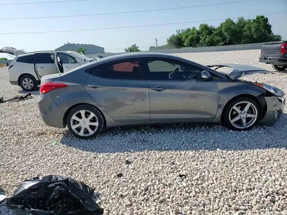 2013 Hyundai Elantra Limited with VIN 5NPDH4AE7DH202368, listed as a Copart auction lot 52707695 with 105,956 mi miles and Salvage Title. Bid and sale history available at DreamBid. Image 10.