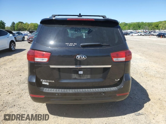 2017 Kia Sedona LX with VIN KNDMB5C16H6319926, listed as a Copart auction lot 53259925 with 107,398 mi miles and Salvage Title. Bid and sale history available at DreamBid. Image 6.