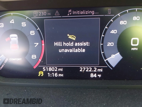 2019 Audi Q3 Premium with VIN WA1AECF33K1086047, listed as a IAAI auction lot 41905218 with 51,802 mi miles. Bid and sale history available at carsss.com. Image 15.