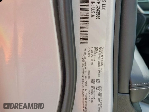 2024 Jeep Grand Cherokee Laredo X with VIN 1C4RJGAG2RC243586, listed as a Copart auction lot 56725245 with 10,735 mi miles and Salvage title. Bid and sale history available at DreamBid. Image 13.