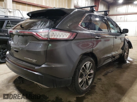 2017 Ford Edge Titanium z VIN 2FMPK4K87HBC20454, wystawiony jako Copart lot #57149785 z przebiegiem 66 682 mil mil oraz Czysty tytuł • Clean title. Historia ofert i sprzedaży dostępna na DreamBid. Obrazek 3.