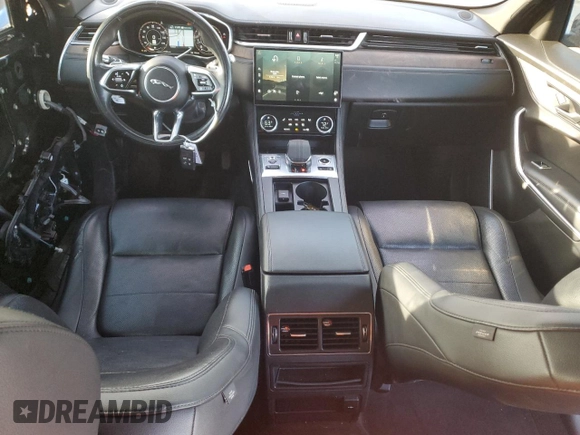 2021 Jaguar F-Pace S with VIN SADCJ2EX5MA664469, listed as a Copart auction lot 86512824 with 57,465 mi miles and Salvage title. Bid and sale history available at DreamBid. Image 8.