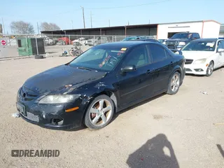 2008 Mazda 6 i Sport VE with VIN 1YVHP80C985M15978, listed as a IAAI auction lot 41740074 with 179,387 mi miles. Bid and sale history available at carsss.com. Image 2.