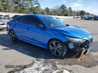 2021 Nissan Sentra SR with VIN 3N1AB8DV7MY303102, listed as a Copart auction lot 48352215 with 44,733 mi miles and Salvage Title. Bid and sale history available at DreamBid. Image 4.