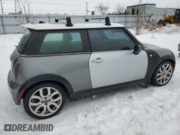 2006 MINI Hardtop S z VIN WMWRE33556TN29417, wystawiony jako Copart lot #42712575 z przebiegiem 265 492 mil mil oraz Czysty tytuł • Clean title. Historia ofert i sprzedaży dostępna na DreamBid. Obrazek 3.