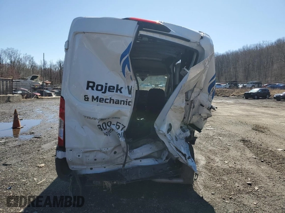 2023 Ford Transit Cargo with VIN 1FTBR1C88PKB19760, listed as a Copart auction lot 49689595 with 40,928 mi miles and Salvage Title. Bid and sale history available at DreamBid. Image 6.