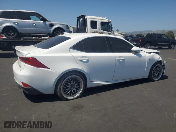 2018 Lexus IS 300 with VIN JTHBA1D27J5072923, listed as a Copart auction lot 56058285 with 126,297 mi miles and Salvage title. Bid and sale history available at DreamBid. Image 3.