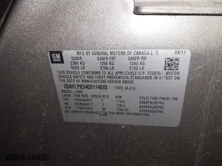 2012 Chevrolet Equinox LT w/2LT with VIN 2GNFLPE54C6114603, listed as a IAAI auction lot 41852080 with 199,482 mi miles. Bid and sale history available at carsss.com. Image 9.