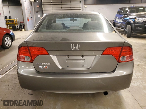 2008 Honda Civic LX with VIN 1HGFA165X8L023247, listed as a Copart auction lot 84941494 with 109,273 mi miles and Salvage Title. Bid and sale history available at DreamBid. Image 6.