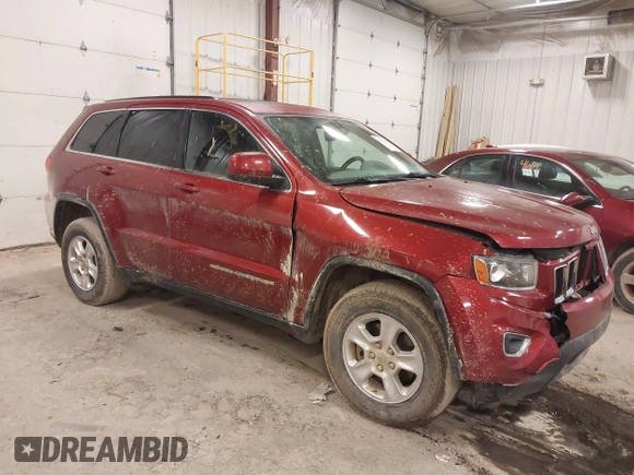 2014 Jeep Grand Cherokee Laredo with VIN 1C4RJFAG7EC251249, listed as a IAAI auction lot 41755355 with 72,475 mi miles. Bid and sale history available at carsss.com. Image 1.