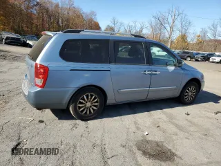 2011 Kia Sedona EX with VIN KNDMH4C77B6383638, listed as a Copart auction lot 78228534 with 176,993 mi miles and Salvage Title. Bid and sale history available at carsss.com. Image 3.
