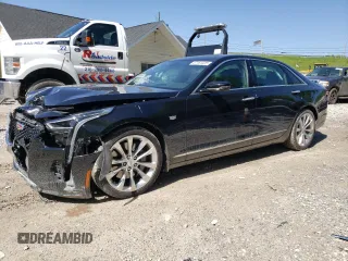 2020 Cadillac CT6 Platinum AWD with VIN 1G6KV5RJ1LU105777, listed as a Copart auction lot 57151325 with 29,004 mi miles and Salvage title. Bid and sale history available at DreamBid. Image 1.