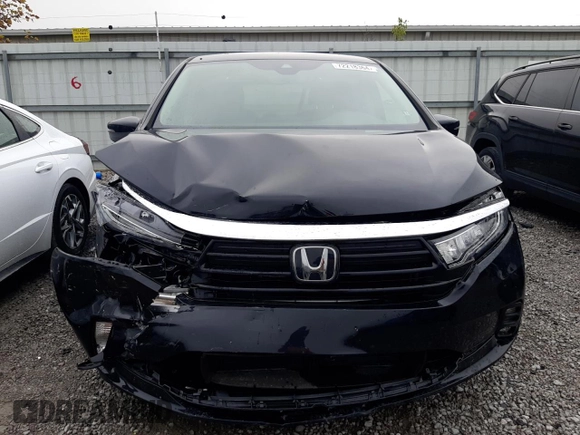 2023 Honda Odyssey EX-L with VIN 5FNRL6H66PB060032, listed as a Copart auction lot 72218364 with Not Provided miles and Salvage Title. Bid and sale history available at carsss.com. Image 5.