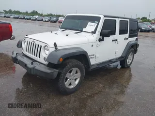 2016 Jeep Wrangler Unlimited Sport RHD with VIN 1C4BJWKG8GL271450, listed as a IAAI auction lot 42484670 with 20,364 mi miles and . Bid and sale history available at DreamBid. Image 2.