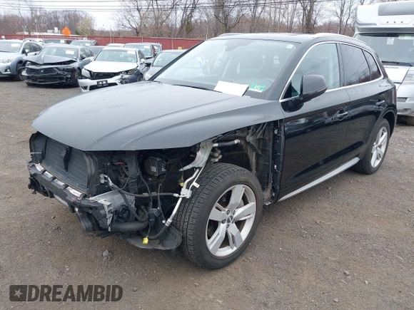 2018 Audi Q5 Premium Plus z VIN WA1BNAFY2J2008789, wystawiony jako IAAI lot #41899063 z przebiegiem 106 739 mil mil oraz . Historia ofert i sprzedaży dostępna na DreamBid. Obrazek 2.
