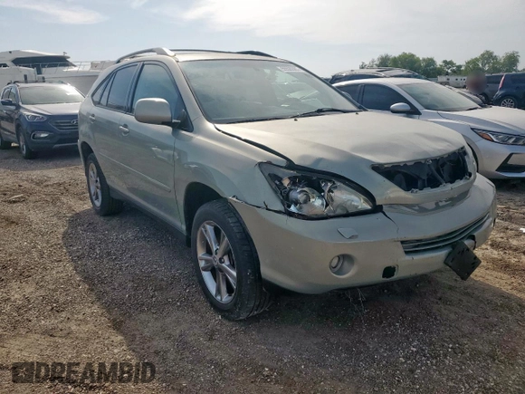 2006 Lexus RX 400h with VIN JTJHW31U060014913, listed as a Copart auction lot 55529385 with 200,236 mi miles and Clean Title. Bid and sale history available at DreamBid. Image 4.
