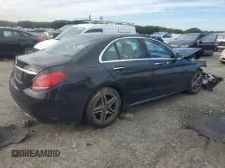 2019 Mercedes-Benz C 300 with VIN 55SWF8EBXKU306577, listed as a Copart auction lot 72605654 with 83,157 mi miles and Salvage Title. Bid and sale history available at carsss.com. Image 3.