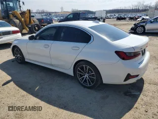2020 BMW 3 Series 330i xDrive with VIN 3MW5R7J00L8B06412, listed as a Copart auction lot 51147295 with 112,749 mi miles and Salvage Title. Bid and sale history available at carsss.com. Image 2.